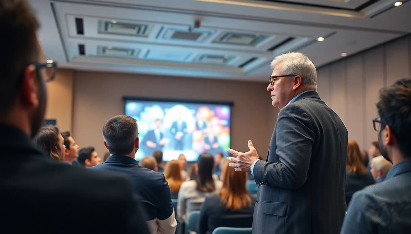 Engaging presentation showcasing the Best Public Speaking Books for aspiring speakers.