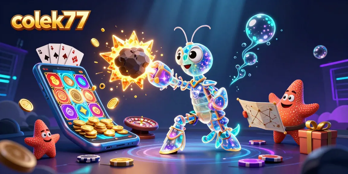 Engage with colek77's thrilling casino adventures featuring colorful slot games and dynamic gaming elements.