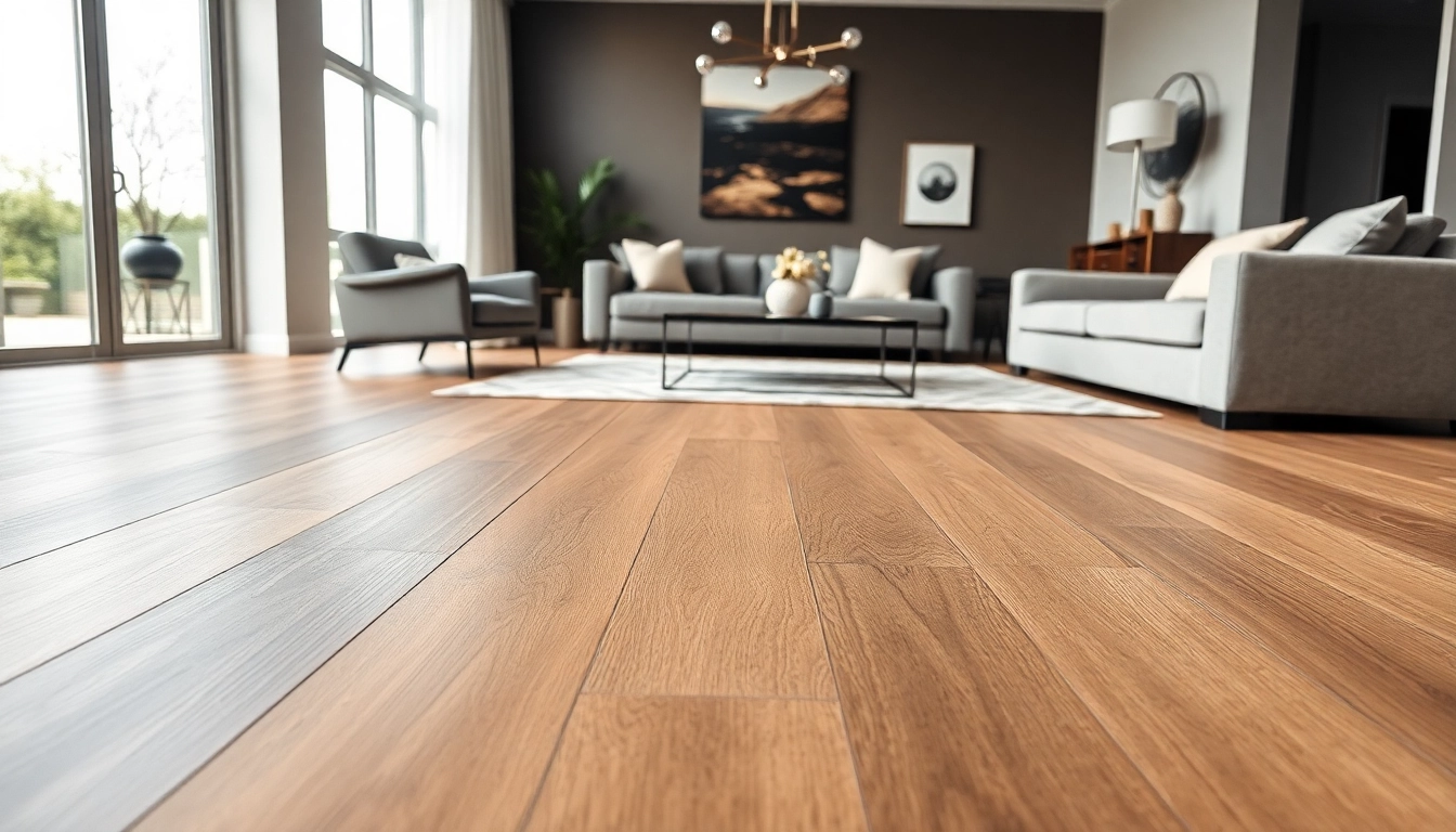 Elevate your home with luxury vinyl plank flooring featuring warm taupe tones.