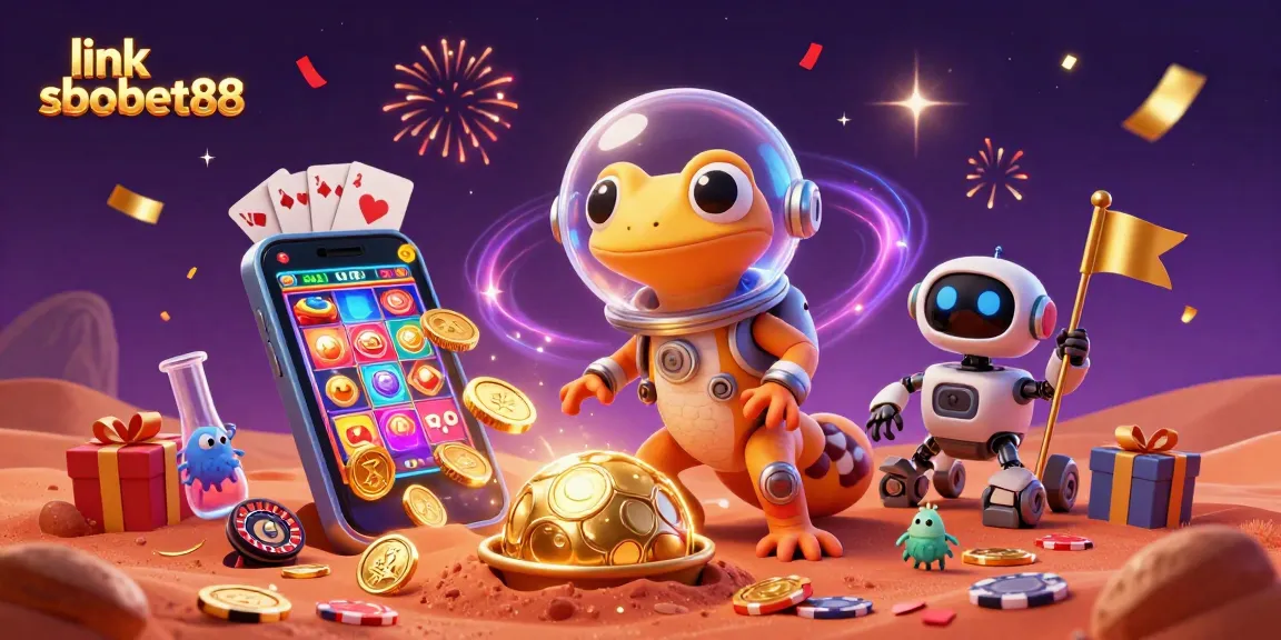 Engage with the vibrant link sbobet88 universe of online gambling within a dynamic illustration.