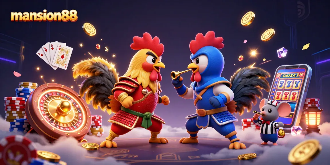 Bet on thrilling cockfighting action at mansion88 along with casino rewards and games.