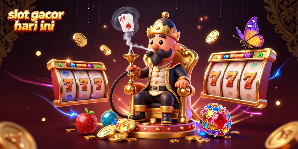 Experience slot gacor hari ini with vibrant symbols and engaging characters in a lively casino scene.