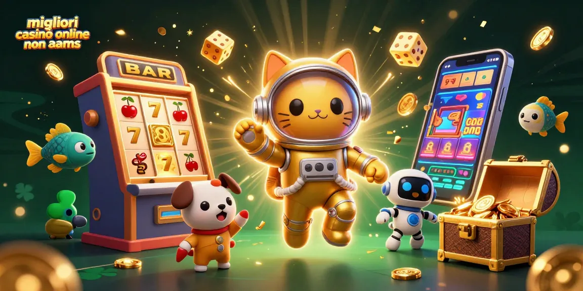 Migliori casinò online non AAMS: gioca con il gatto astronauta e il robot in un casinò vibrante