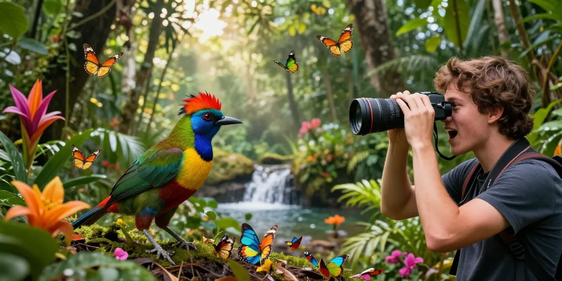 Explore the vibrant world of unique birds with rokok88 super in an enchanting rainforest
