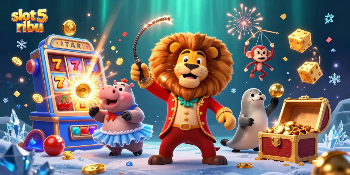 Play slot 5 ribu for jackpots with vibrant 3D casino characters and dazzling animations.