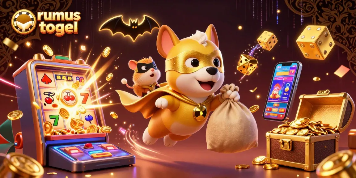 Launch into fun with rumus togel as a superhero dog and sidekick unleash casino excitement!