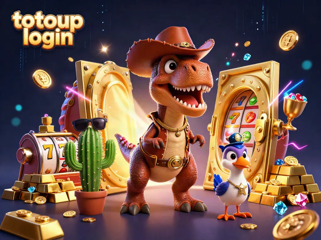 Experience thrilling gameplay with T-Rex and friends while accessing totoup login for casino excitement.