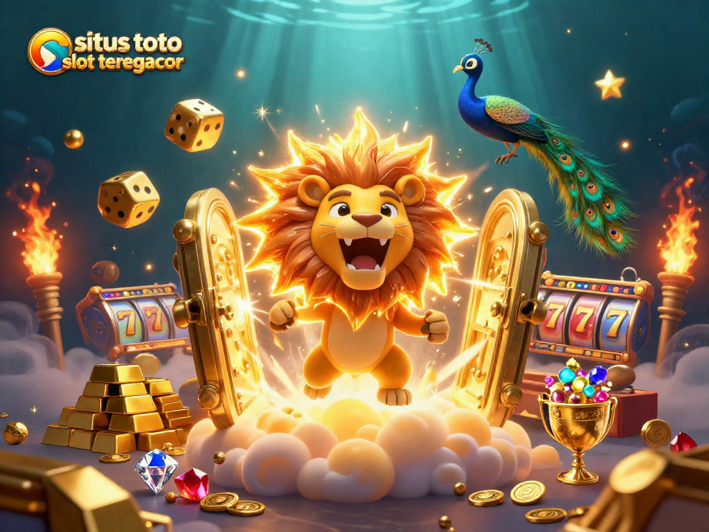 Experience thrilling wins at situs toto slot tergacor with exciting slot reels and jackpots exploding in a vibrant casino.