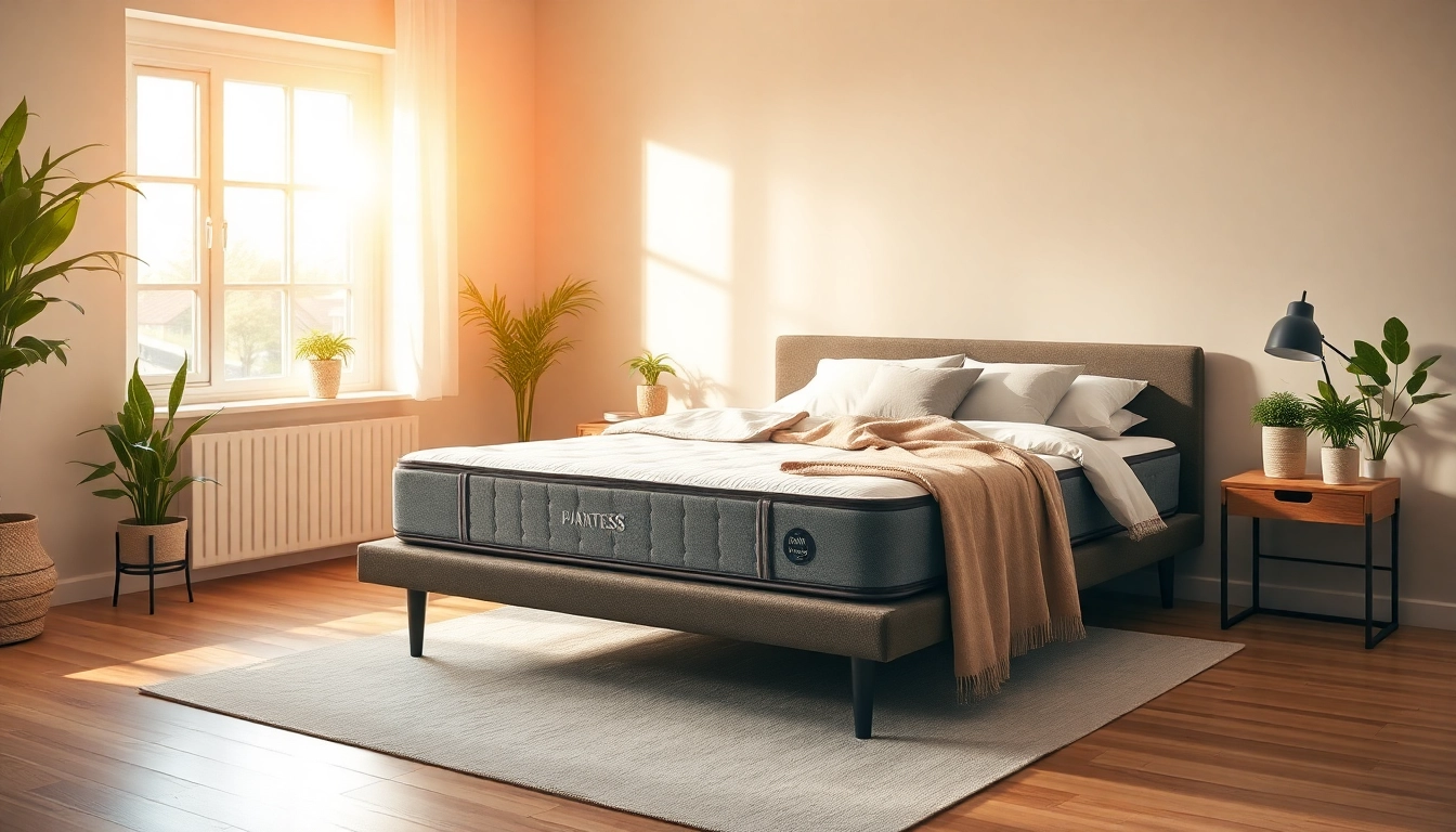 Unpack a 10 mattress in a box to reveal a cozy bedroom setup with soft pillows.