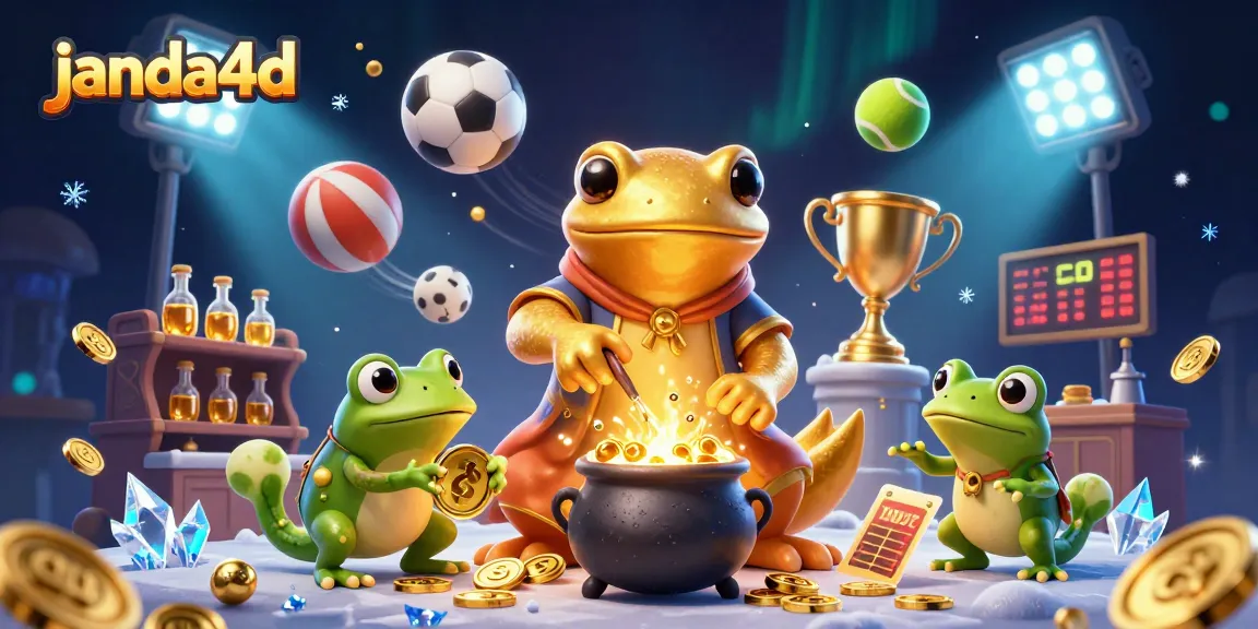 janda4d menawarkan pengalaman taruhan dengan elemen permainan yang menyenangkan, termasuk koin emas dan bola olahraga.