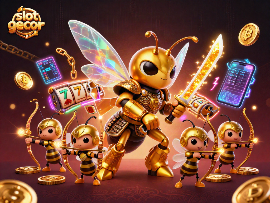 Engage with slot gacor 10k through vibrant 3D illustration featuring dynamic casino elements.
