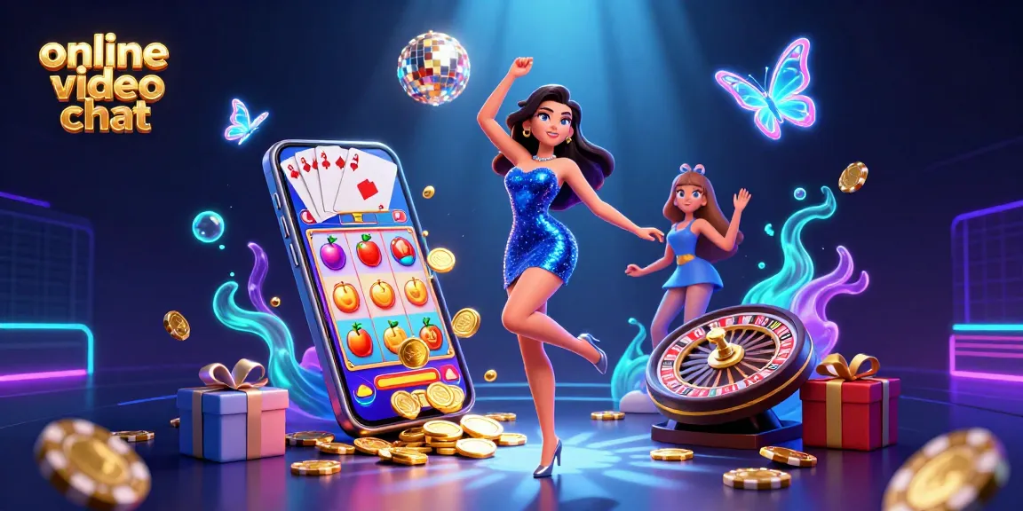 Engage in exciting online video chat experiences with vibrant gaming elements and stunning visuals.