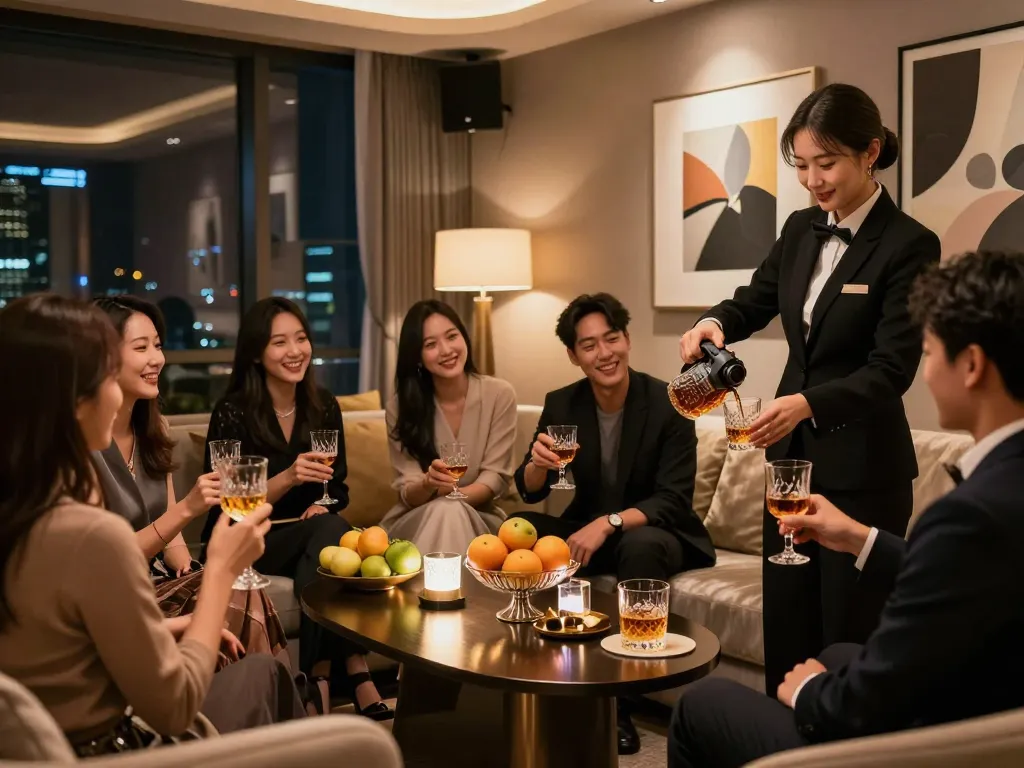 Experience the elegance of 강남쩜오 nightlife with premium drinks and charming hostesses in a stylish venue.