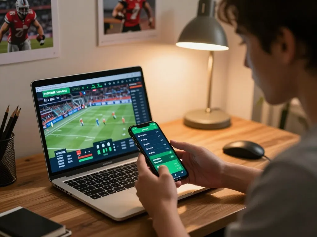 Engaging with the link dự phòng shbet through a mobile sports betting app for an immersive experience.