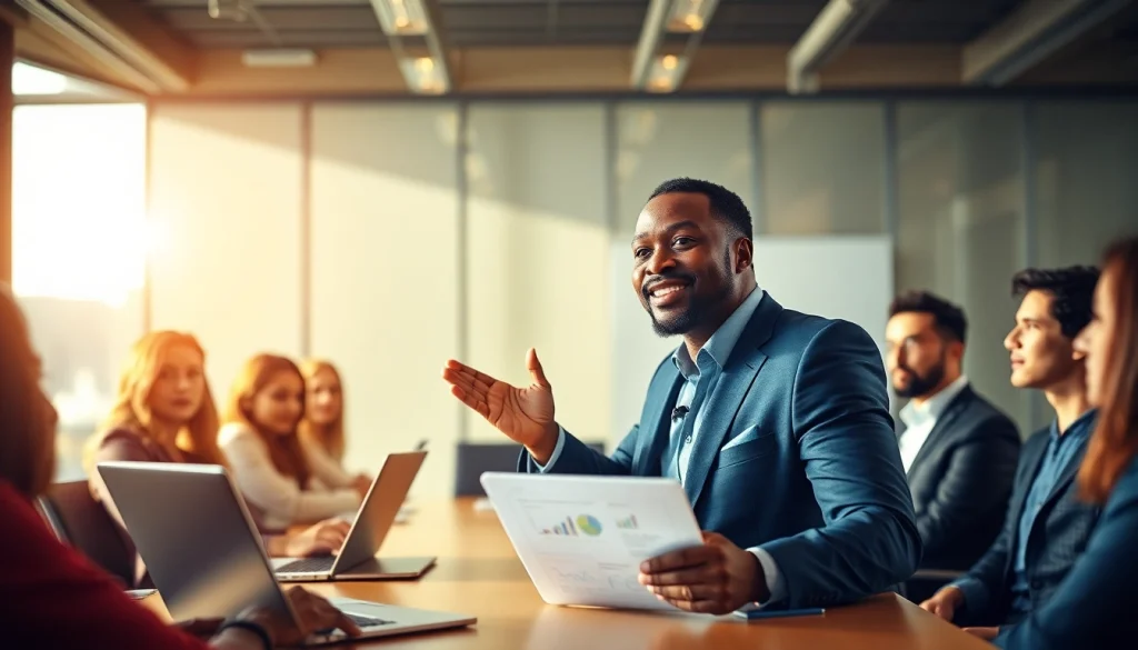 Engaging scene of Black entrepreneur pitching innovative idea in Bet on Black context.