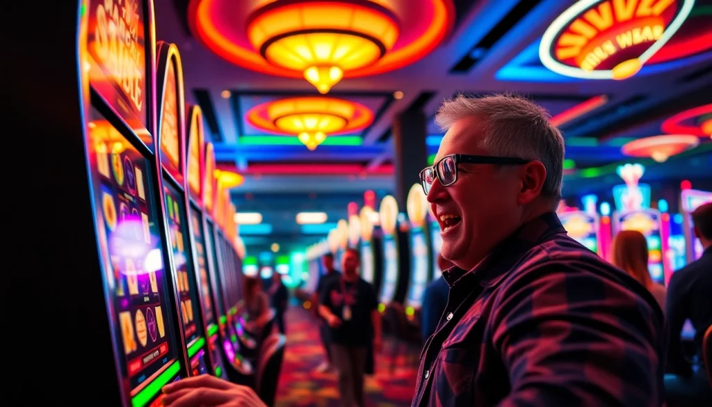 Rasakan keseruan bermain pakde4d slot dengan mesin slot yang berwarna-warni dan suasana kasino yang hidup.