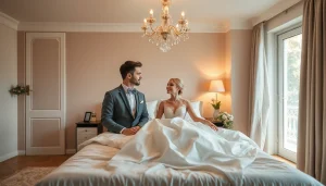 Scopri il coprimaterasso matrimoniale ideale, progettato per comfort e traspirabilità, esposto in una camera da letto moderna.