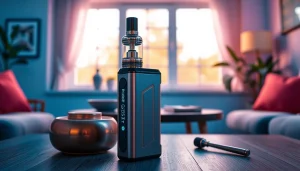 Vape mit elf bar elfa in einer modernen Umgebung ausgestattet