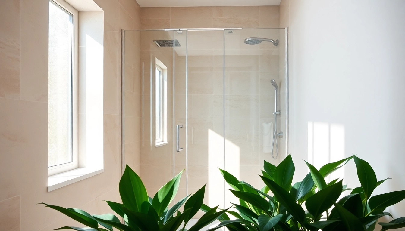 Admire la paroi de douche à l'italienne élégante et moderne dans une salle de bains spacieuse.