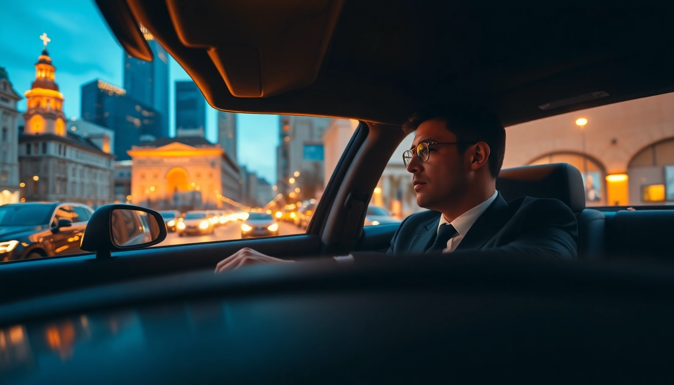 Experience seamless Chauffeur Hire with a professional driver behind the wheel of a luxury car.