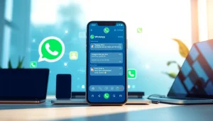 Engage with ultramsg through a professional WhatsApp messaging interface featuring chatbots.