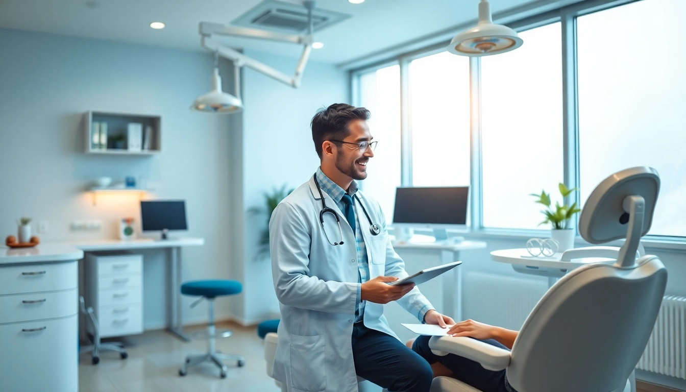 dental implant cost in kepong discussed in a welcoming dental clinic with a friendly dentist