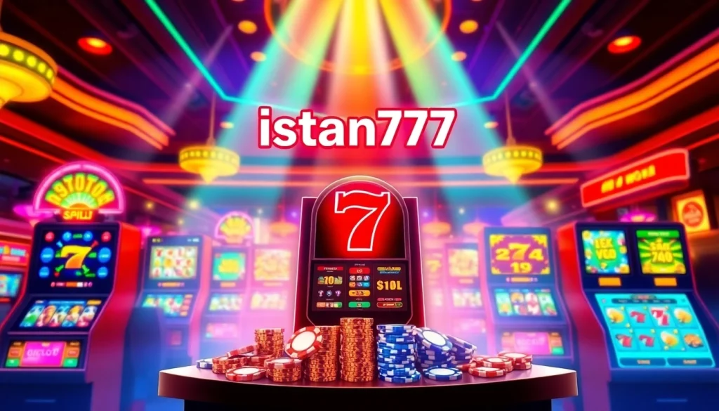 Jelajahi Istana777 Situs dengan antarmuka kasino online yang penuh warna dan fitur menarik.