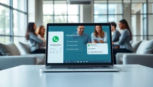 Optimize customer engagement with WhatsApp Smart CRM in a modern business setting.