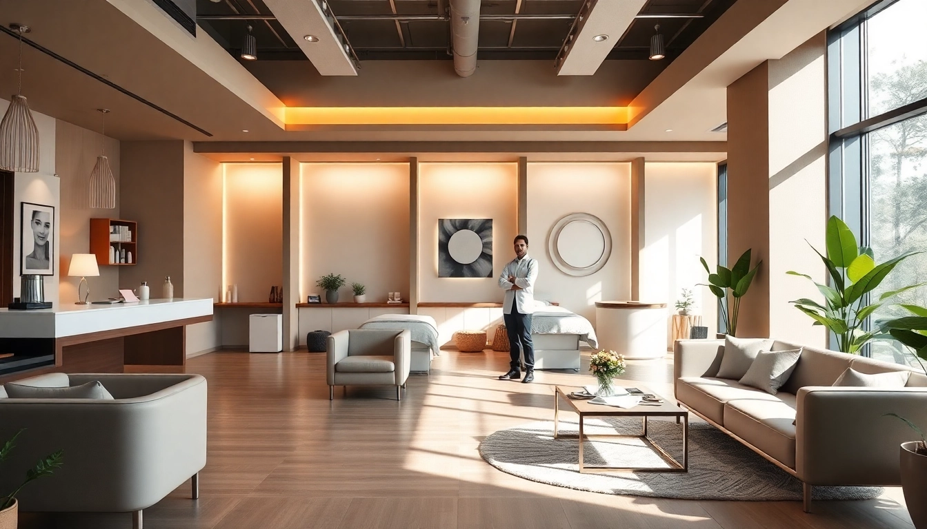 Enhance your medspa marketing with a modern and inviting spa interior.