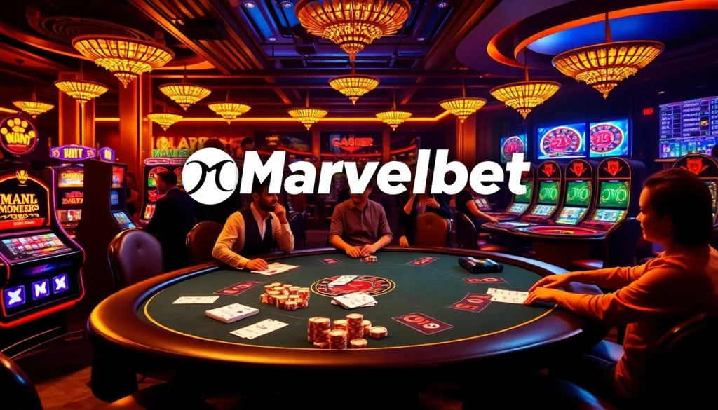 Join the action with Marvelbet at a luxurious casino filled with poker and slots.