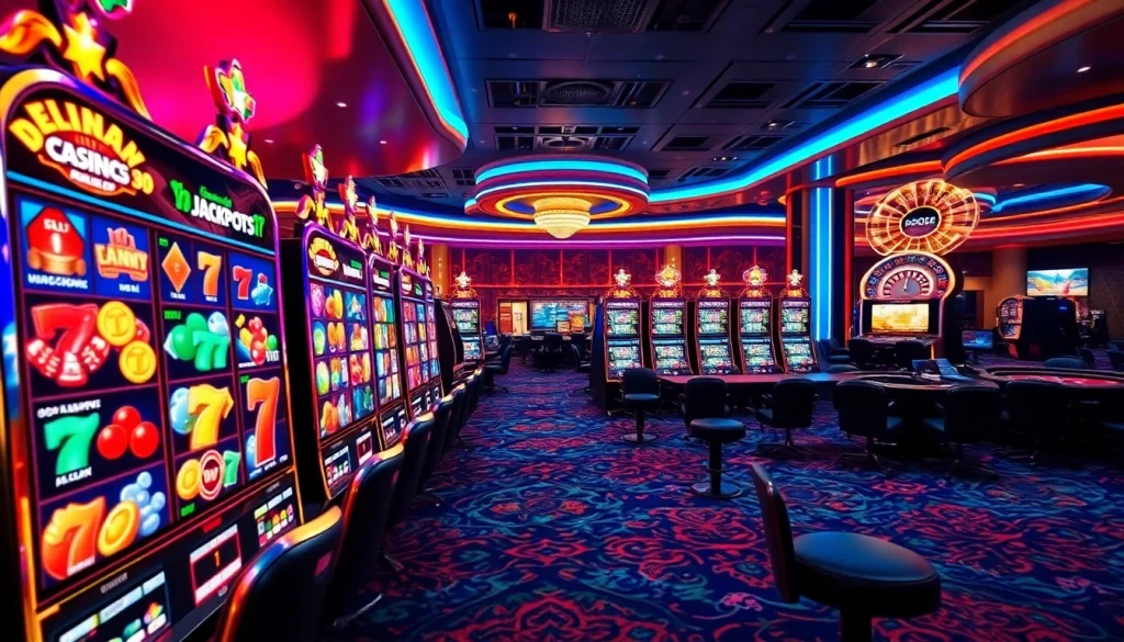 Rasakan sensasi masuknya Dewanaga89 dengan mesin slot berwarna-warni dan elemen kasino yang menampilkan jackpot yang mendebarkan.