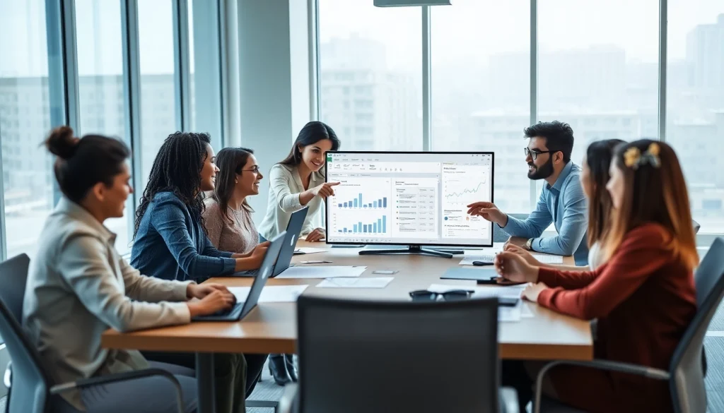 团队围绕笔记本电脑协作，展示 WPS Office 工具在 WPS官网。