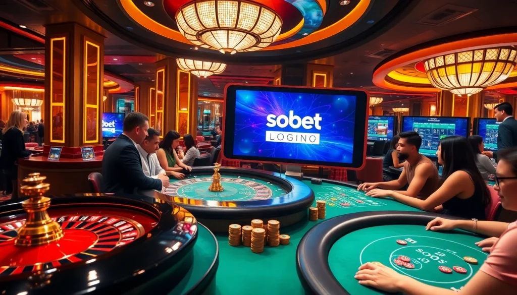 Engage in sbobet login while enjoying a luxurious casino atmosphere with vibrant gaming options.