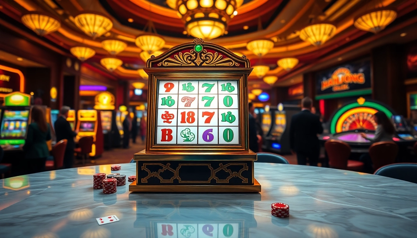 Rasakan kegembiraan permainan slot demo Mahjong dalam suasana kasino yang hidup.