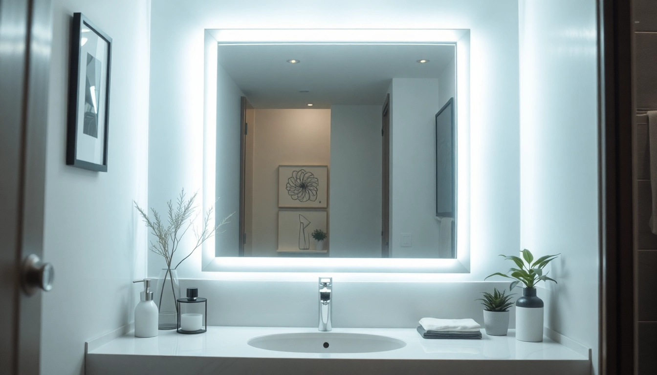 Illuminate your bathroom with a stunning mirror light mirror, reflecting elegance and style.