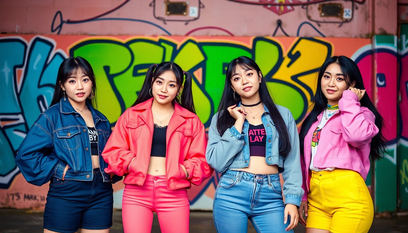 Highlighting blackpink members with vibrant portraits showcasing their unique personalities and styles.