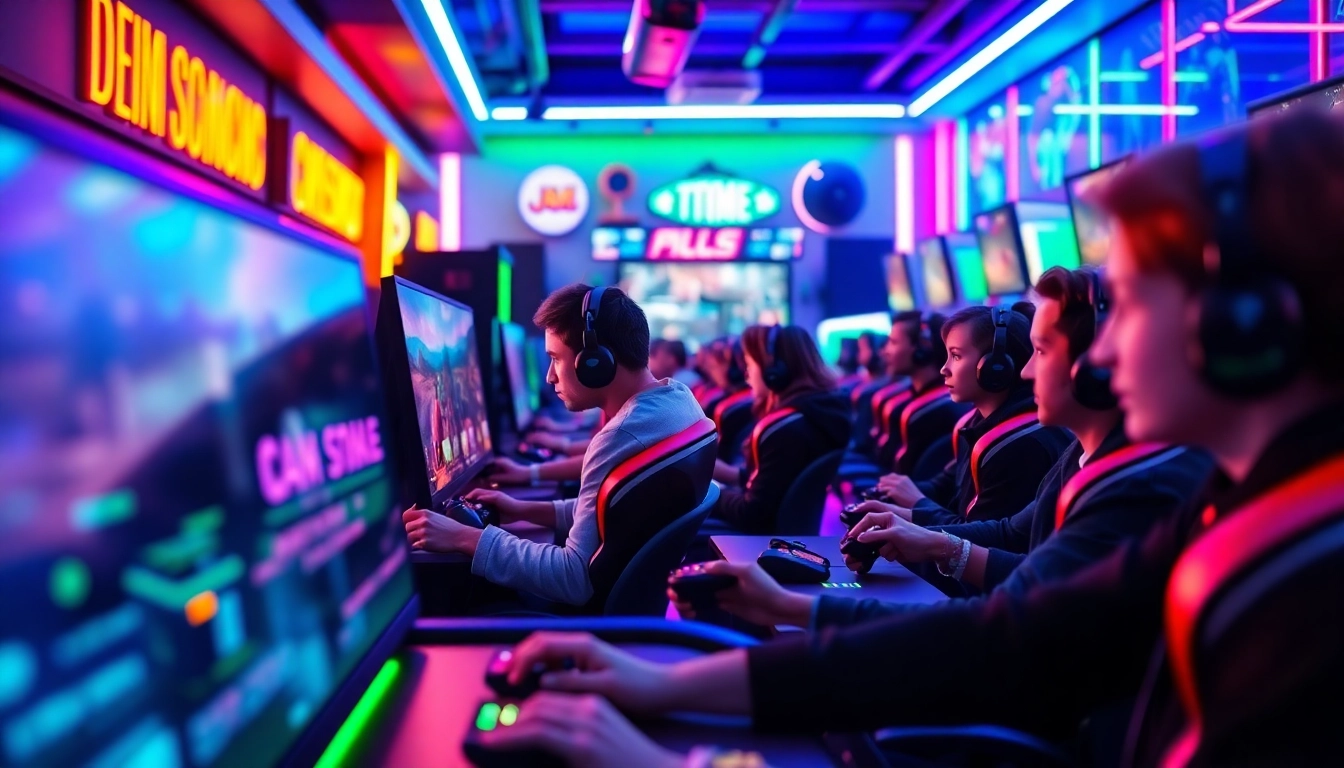 1win oyun reyi mühitində gənclərin əyləncəli anları.