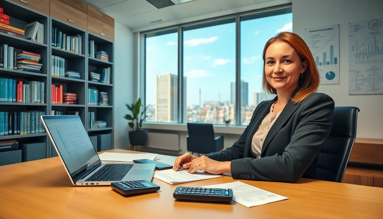 Profesjonalna księgowa Marzena Owczarzak w swoim biurze w mdoFinanse, prezentująca lokalne usługi w Poznaniu.